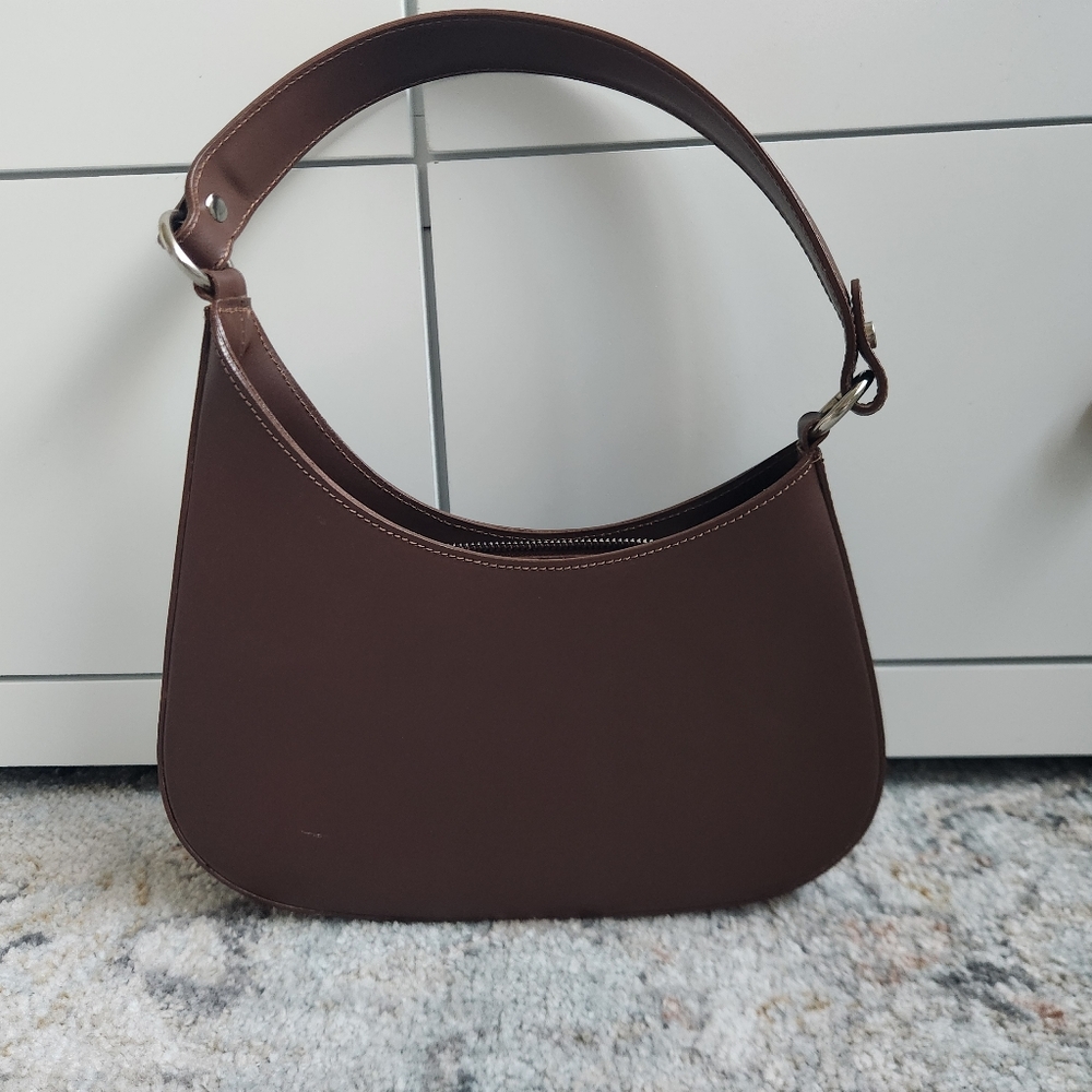 Simons Brown Leather Shoulder Bag